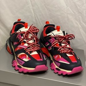 Balenciaga track sneakers pink/red